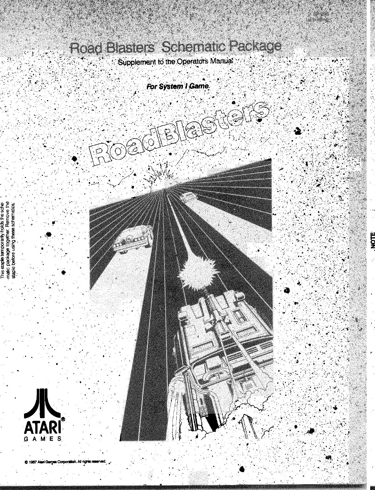 Road Blaster (SP-298 1st printing) (Schematic Package) (U)