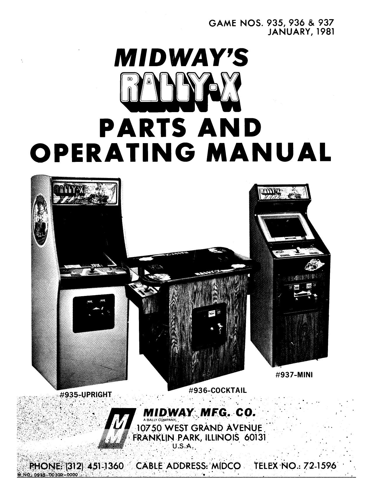 Rally X (Parts & Operating) (U)