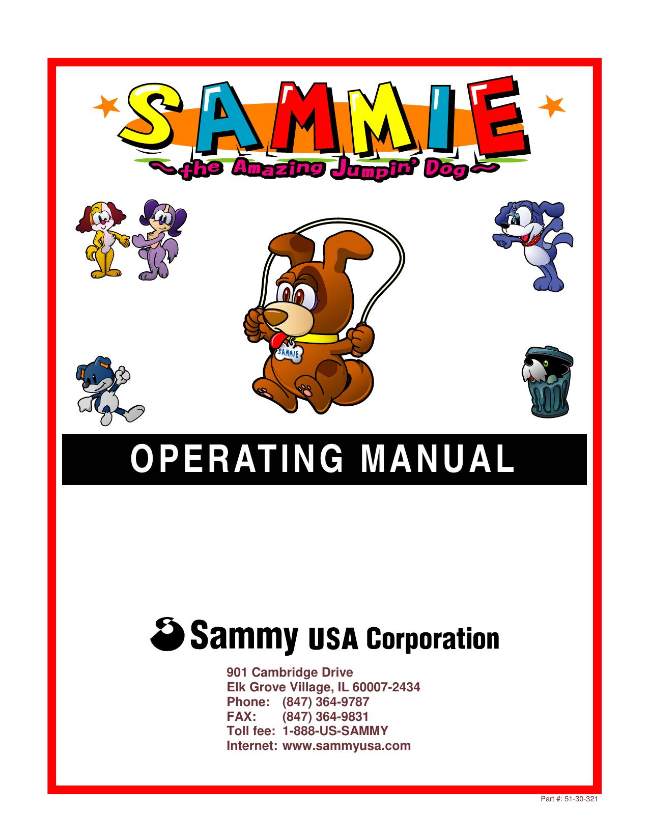 082802 SAMMIE Jumping Dog Operating Manual