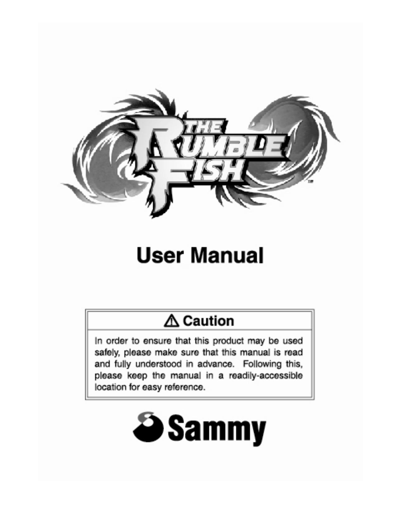 102104 rumblefish manual