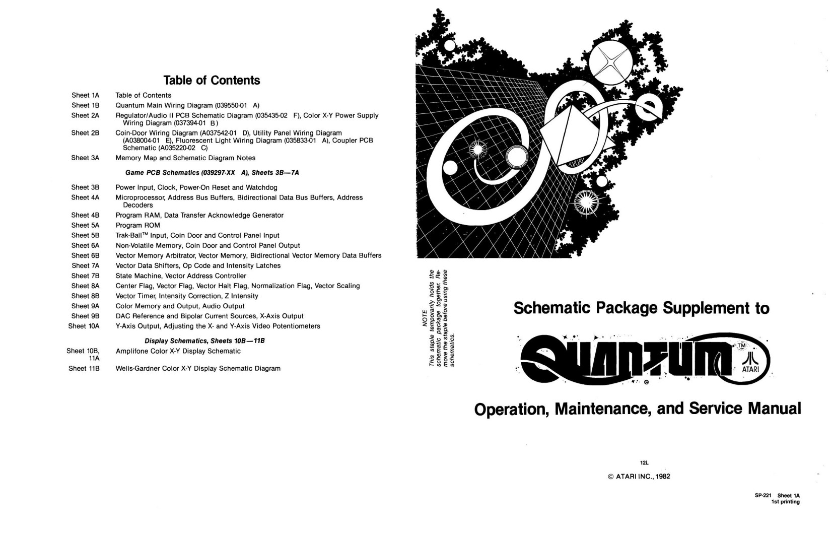 Quantum SP-221 1st Printing