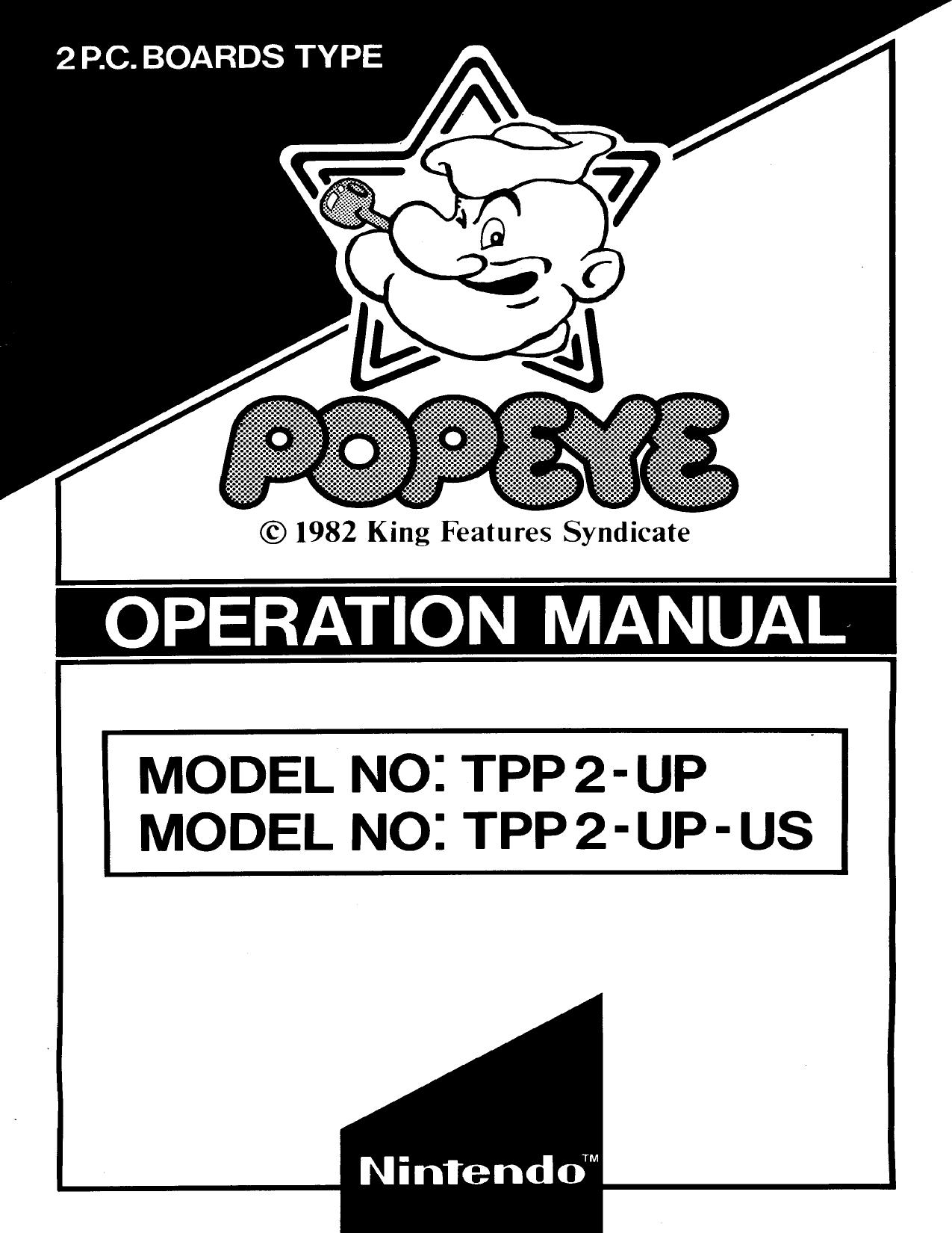 Popeye (2 PCB Type) (Operation) (U)