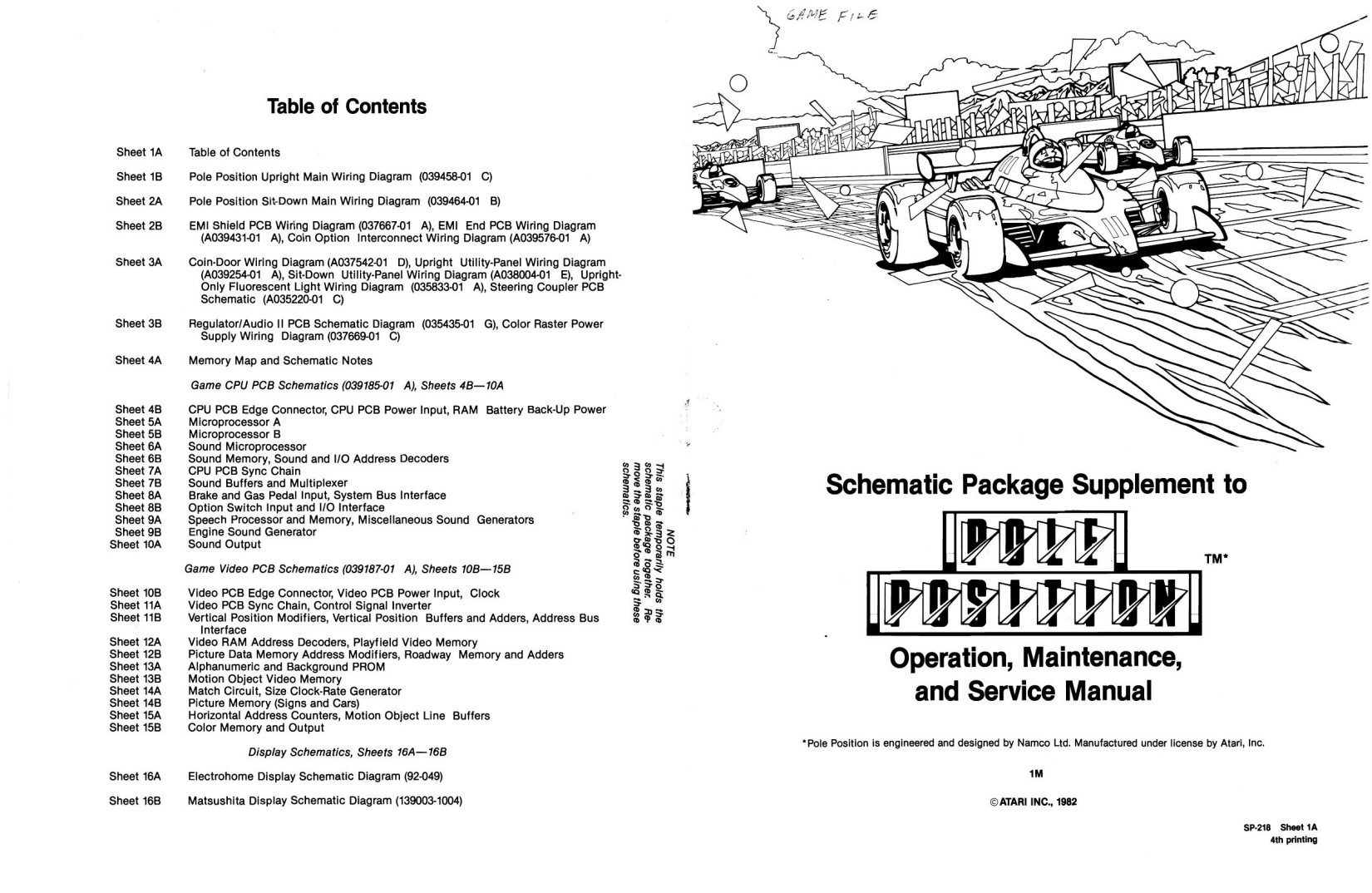 Pole Position SP-218 4th Printing