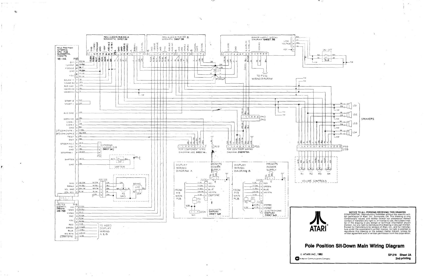 Pole Position SP-218 2nd Printing (Sheet 2a&b)