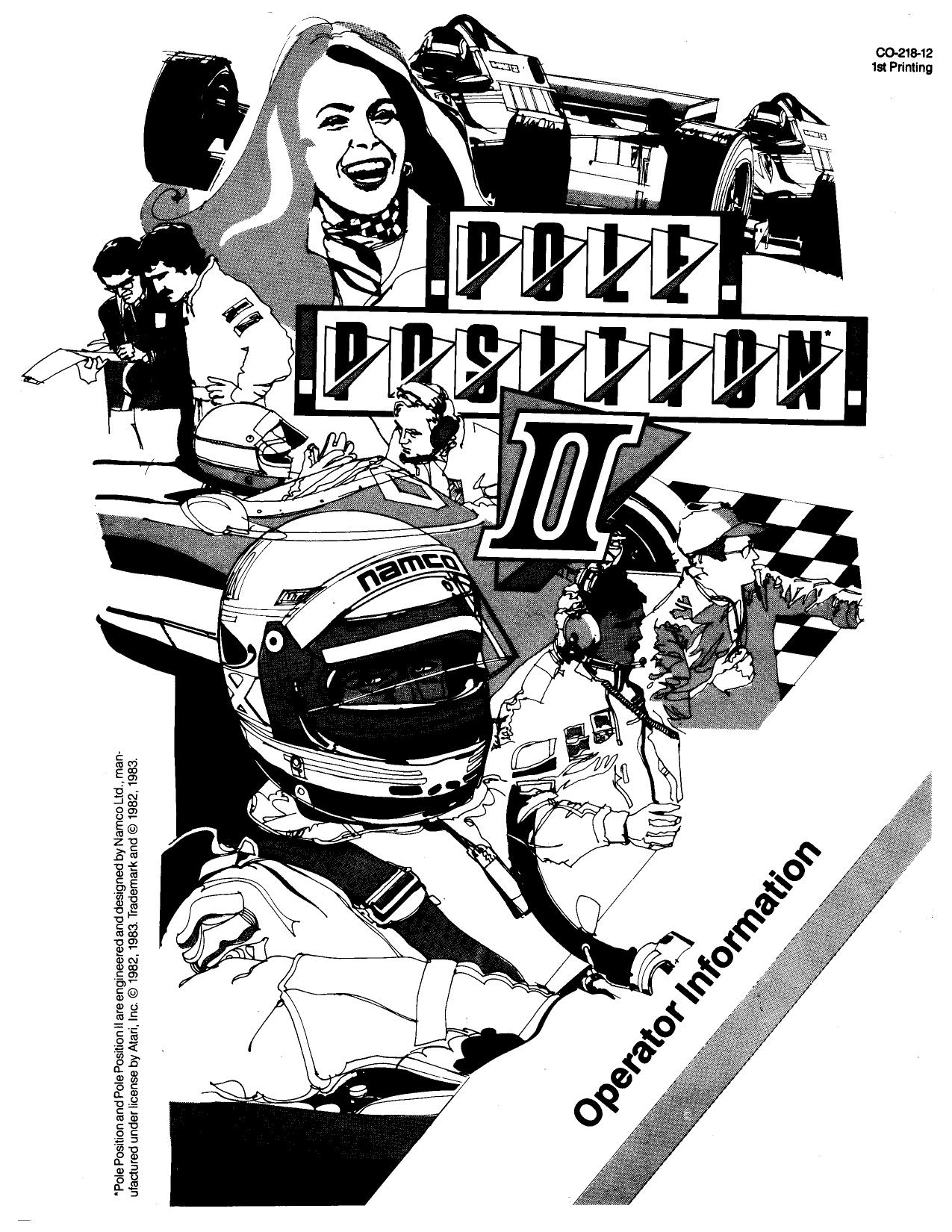 Pole Position II (CO-218-12 1st Printing) (Operator Information) (U)