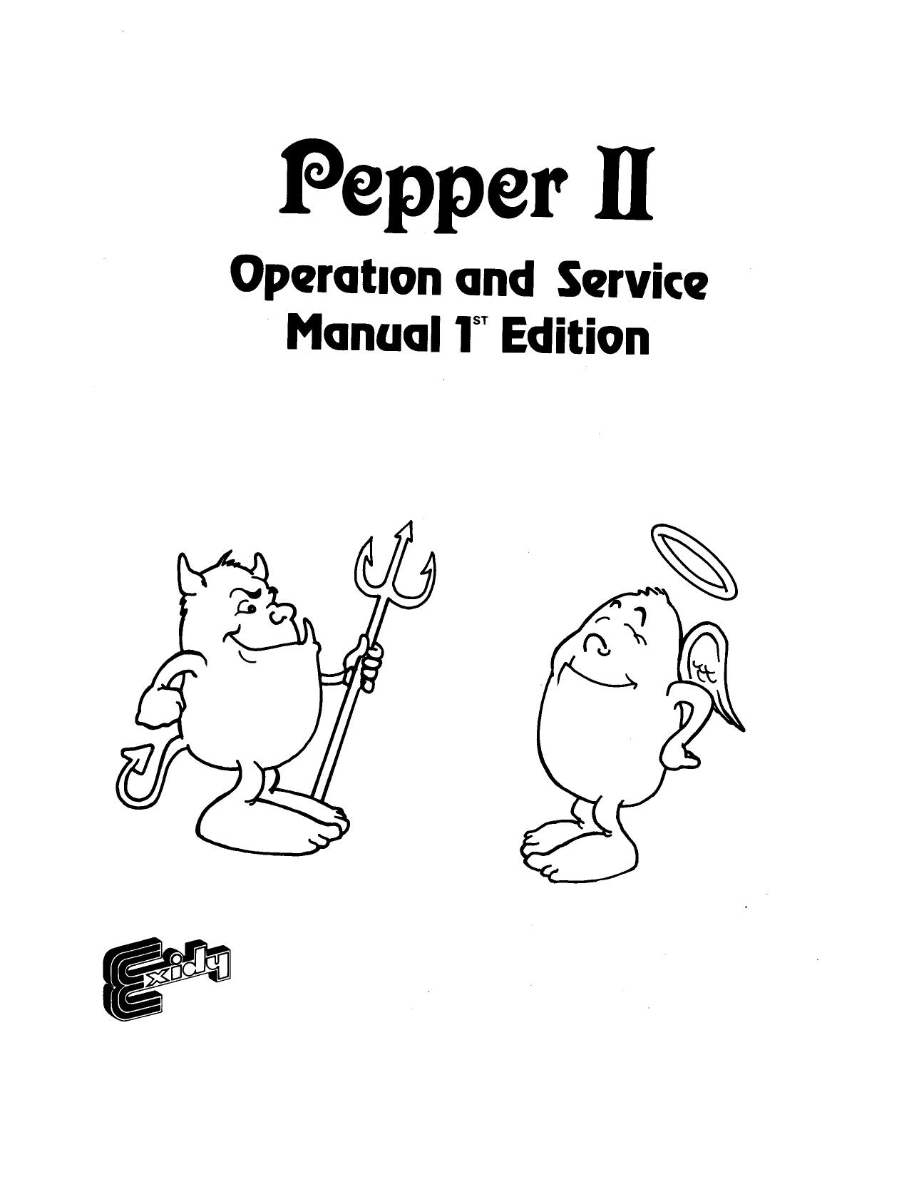 Pepper II (1st Edition) (Operator's & Service) (U)
