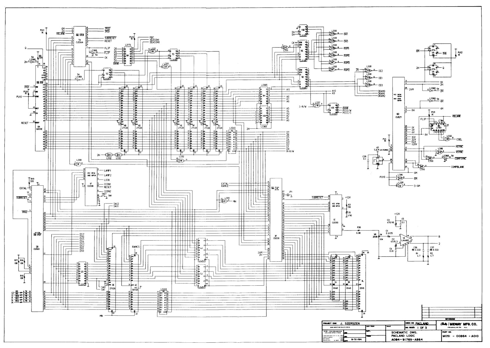 Pacland schematics