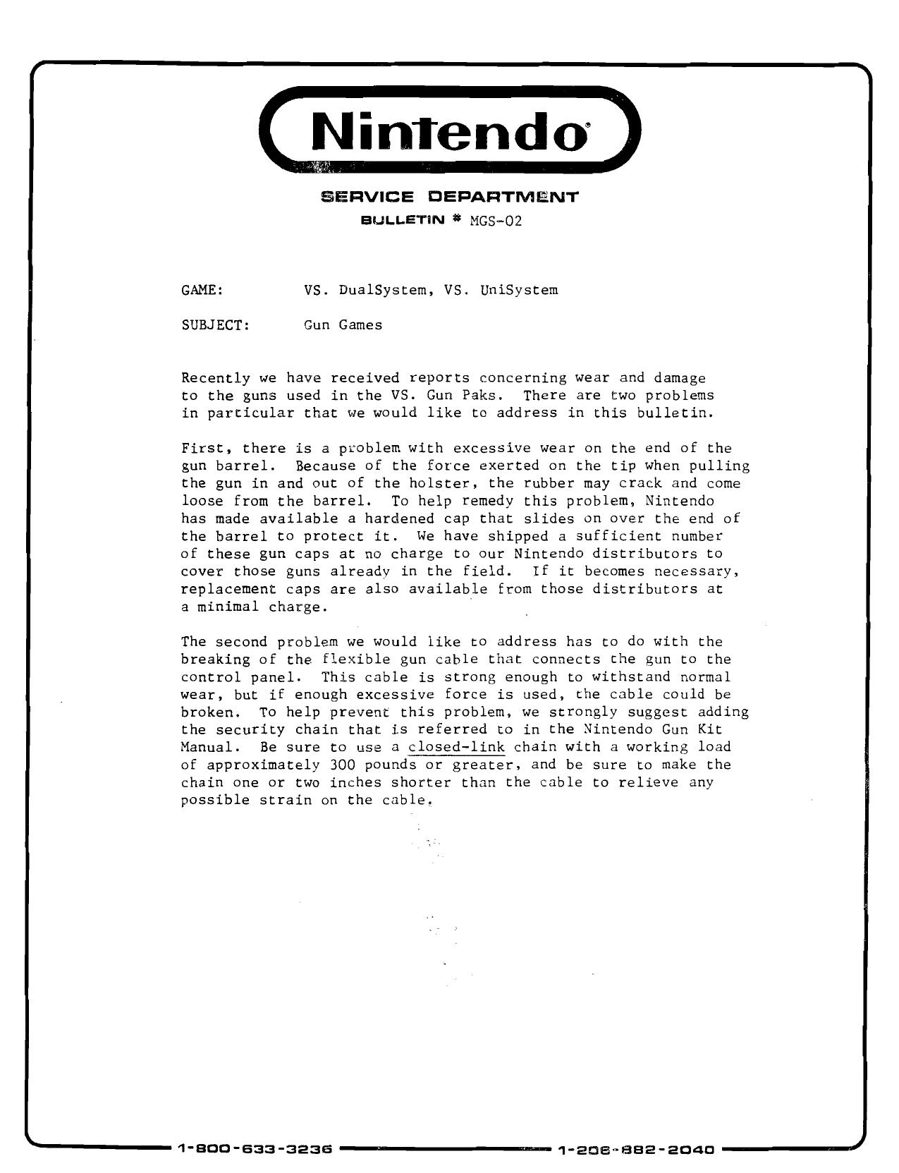 Nintendo Bulletin Gun Games (MGS-02)