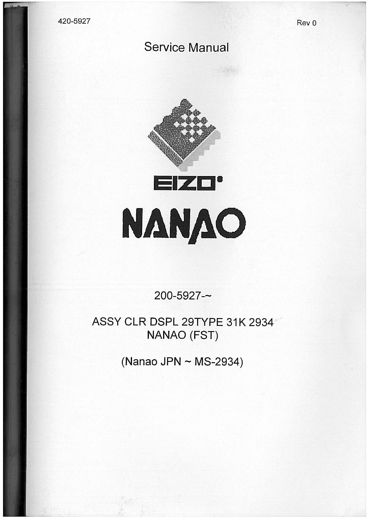Nanao MS-2934