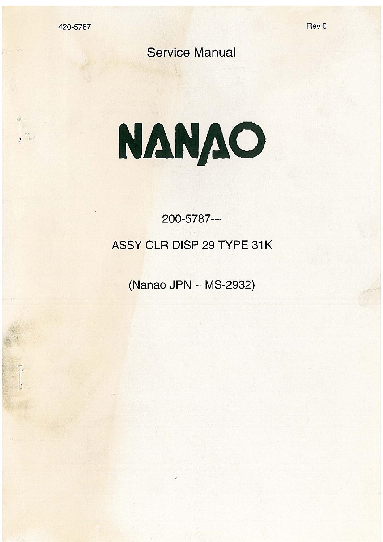 Nanao MS-2932