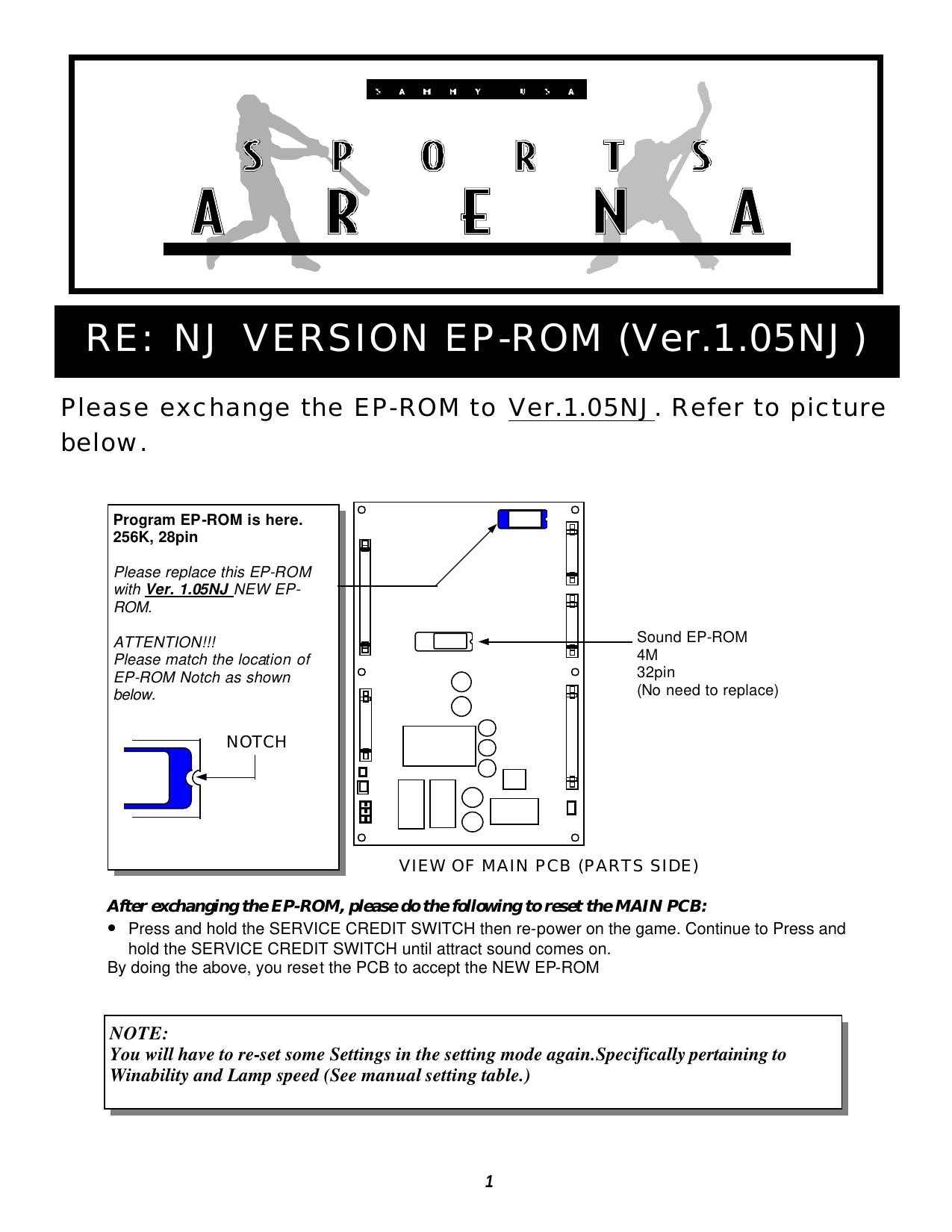 NJ version setting table Ver.1.05NJ.pub