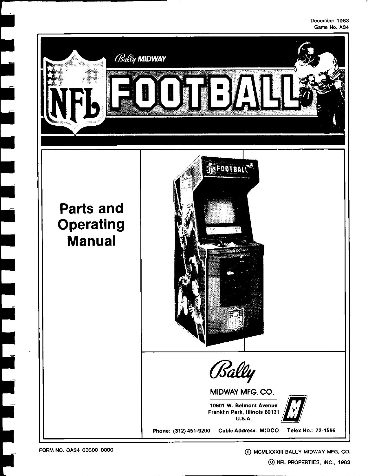 NFL Football (Parts & Operating) (U)