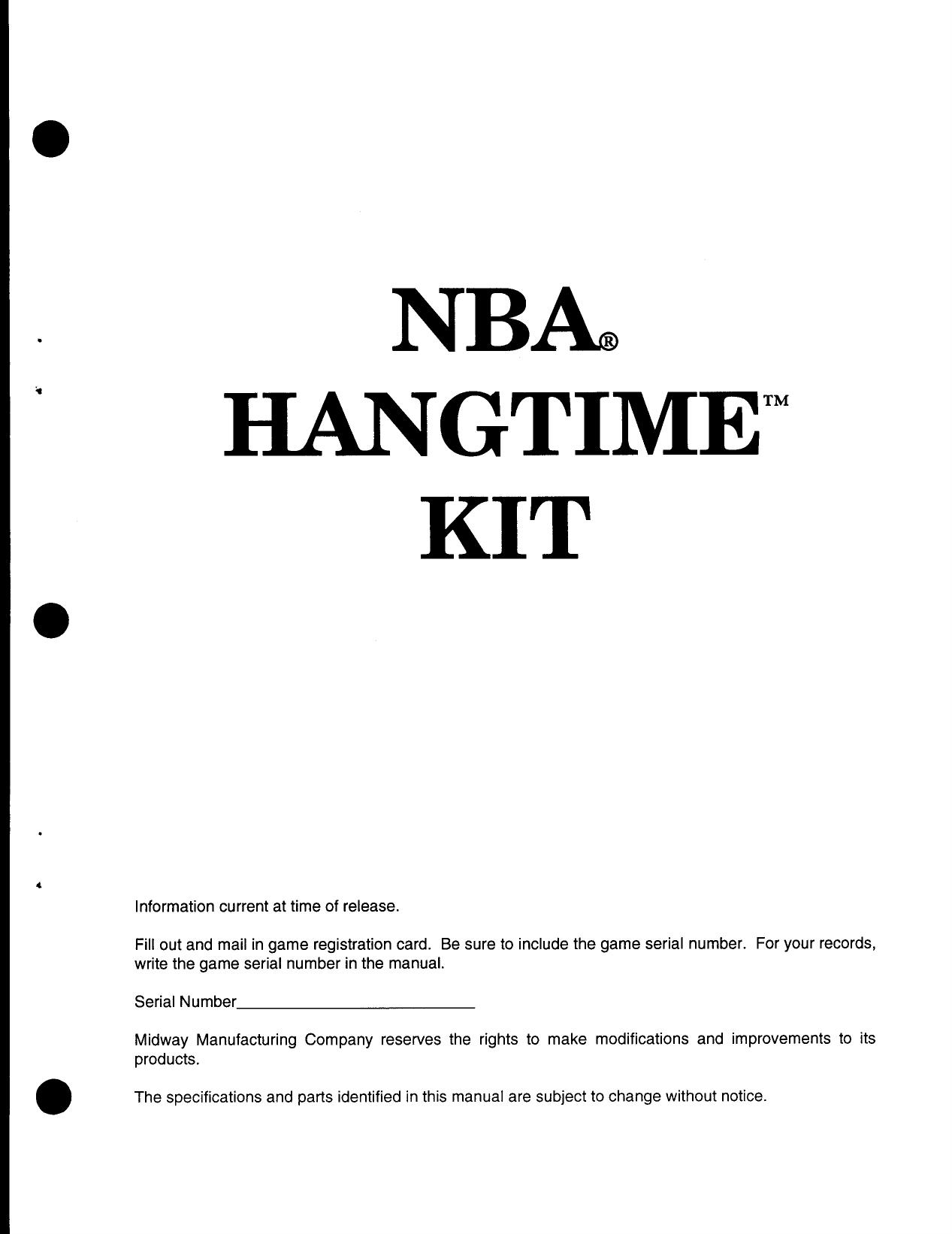 NBA Hangtime (Kit) (U)