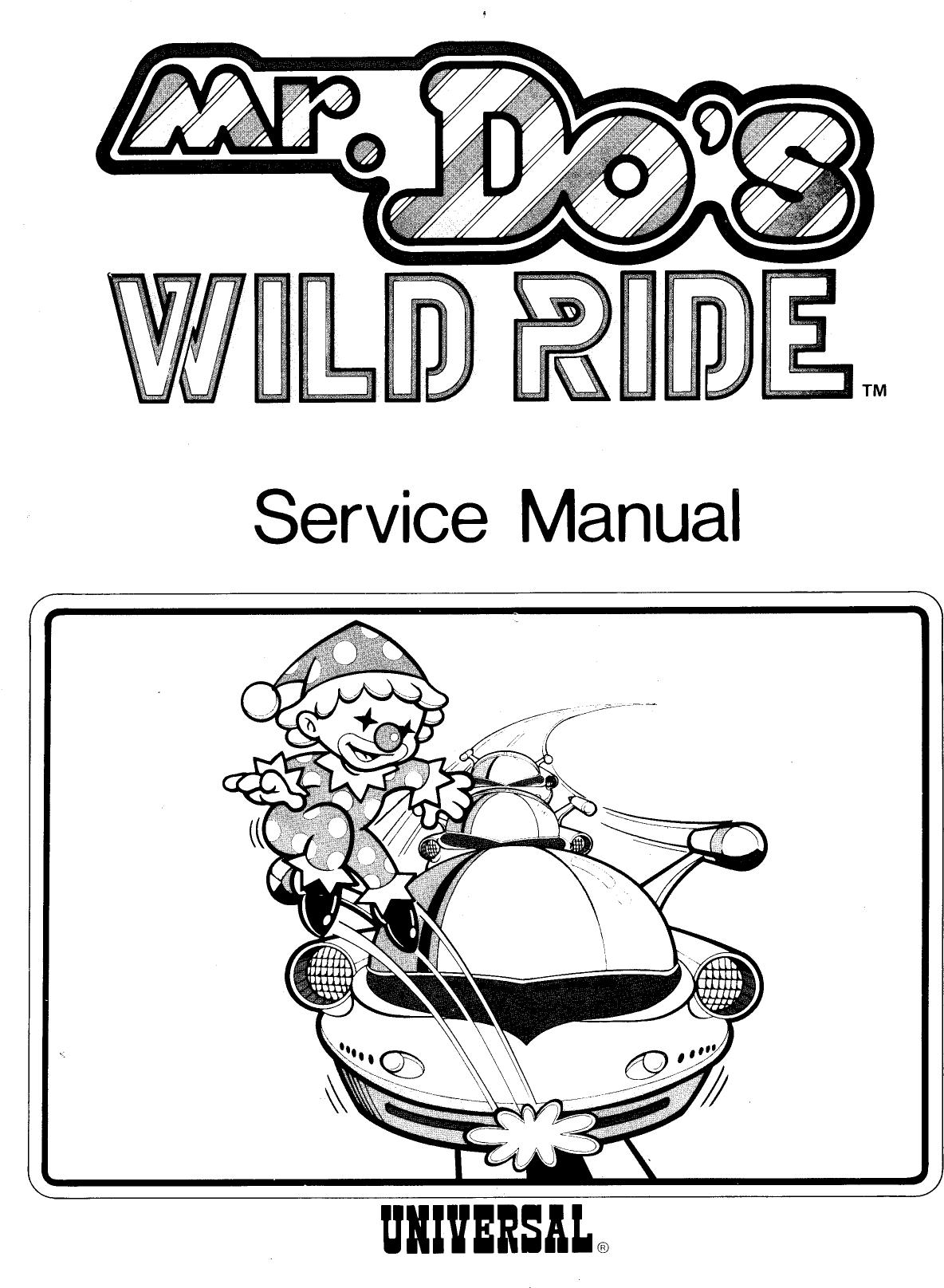 MrDoWildRide Manual