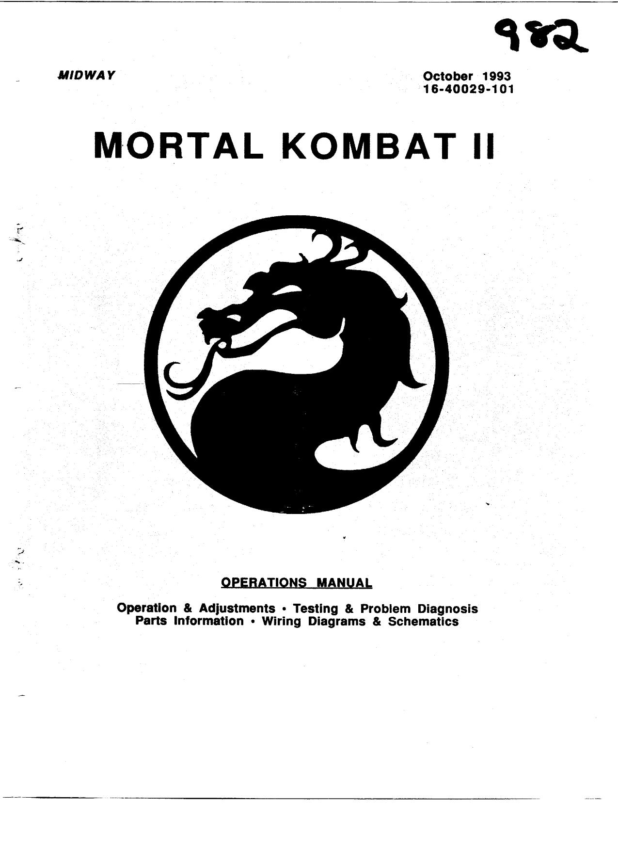 Mortal Kombat II (Operations) (U)