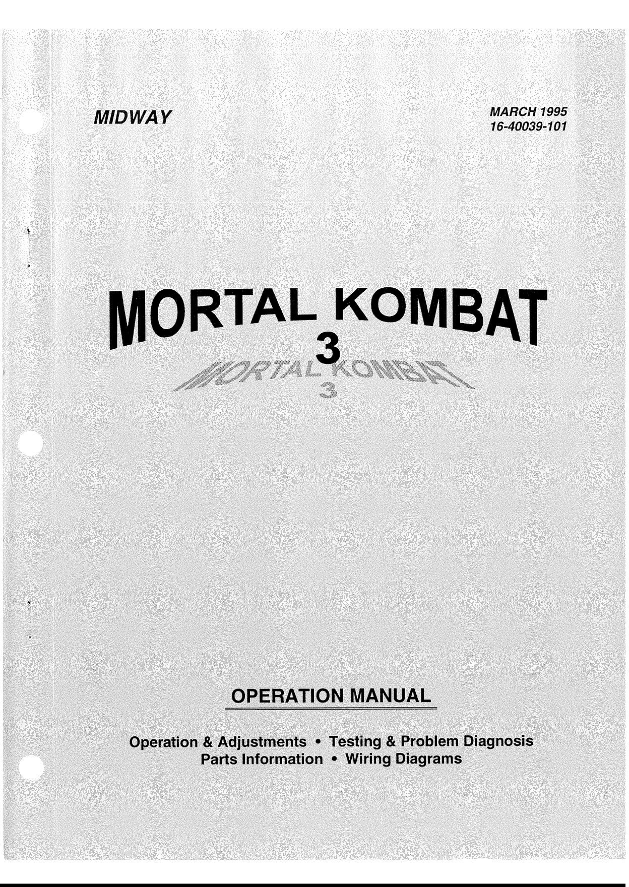 Mortal Kombat 3 (Operation) (U)
