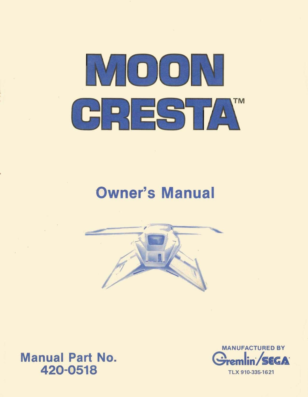 Moon Cresta Owners Manual (420-0518)