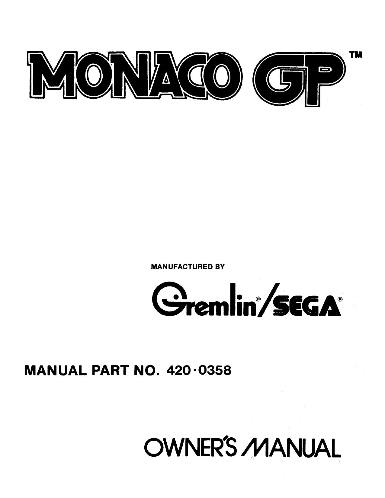 MonacoGP Manual