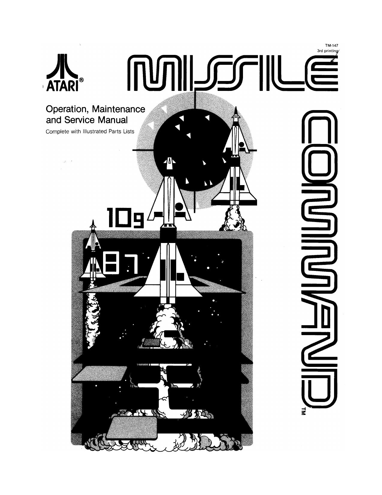 Missile Command TM-147 3rd Printing