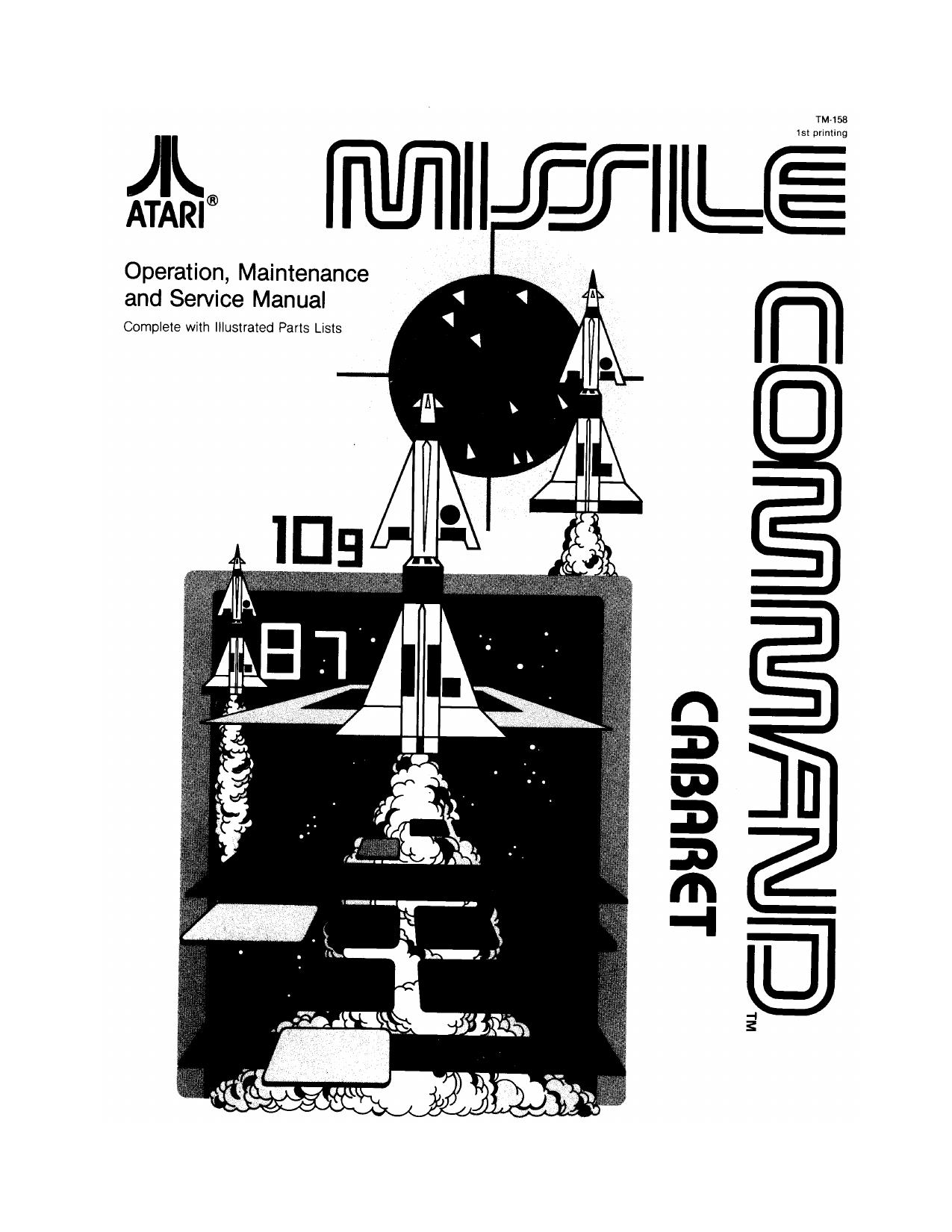 Missile Command Caberat TM-158 1st Printing