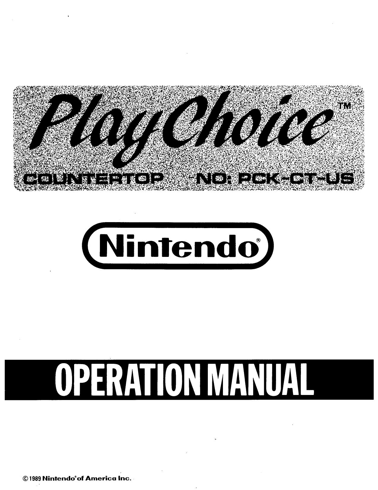 Nintendo playchoice countertop