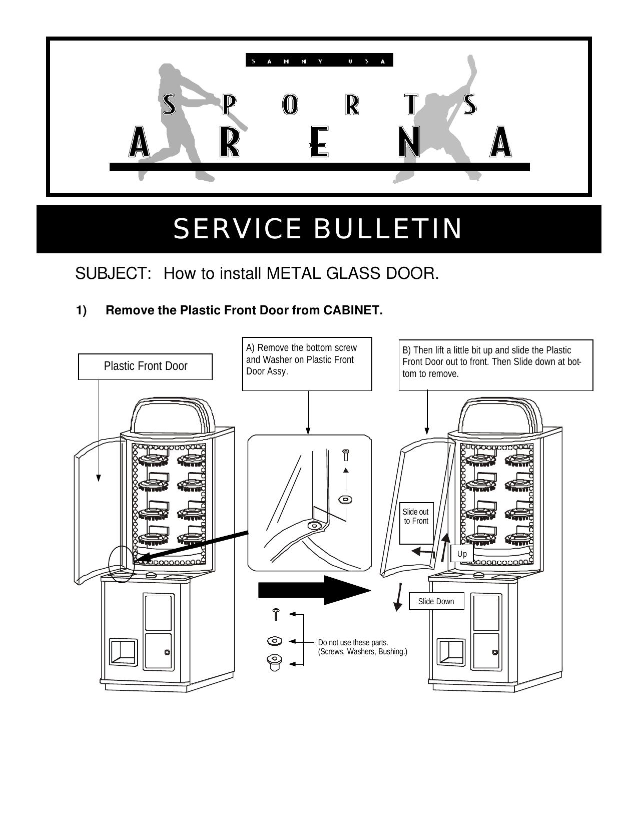Metal Glass Door Install Manual 100898.pub