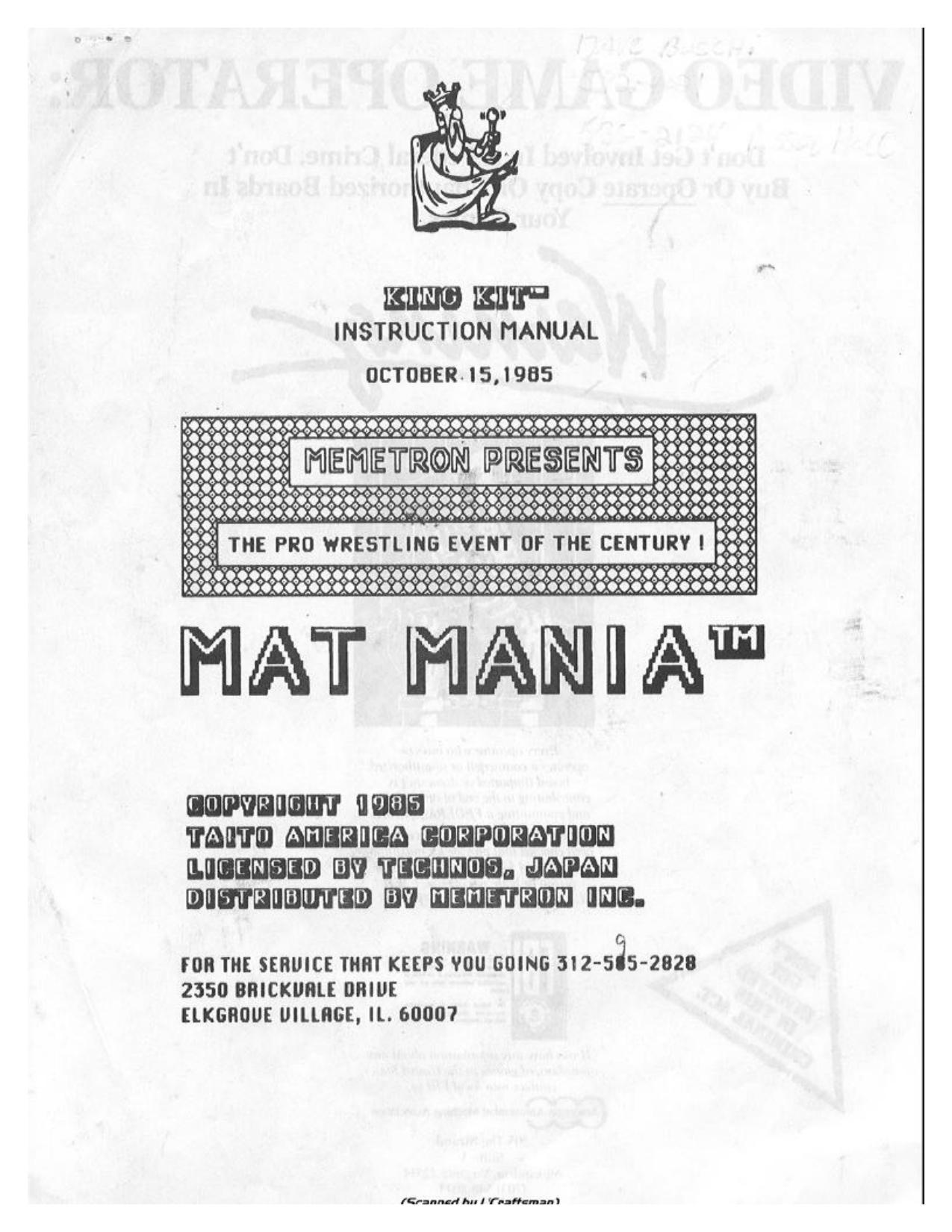 Mat Mania (Instructions) (U)
