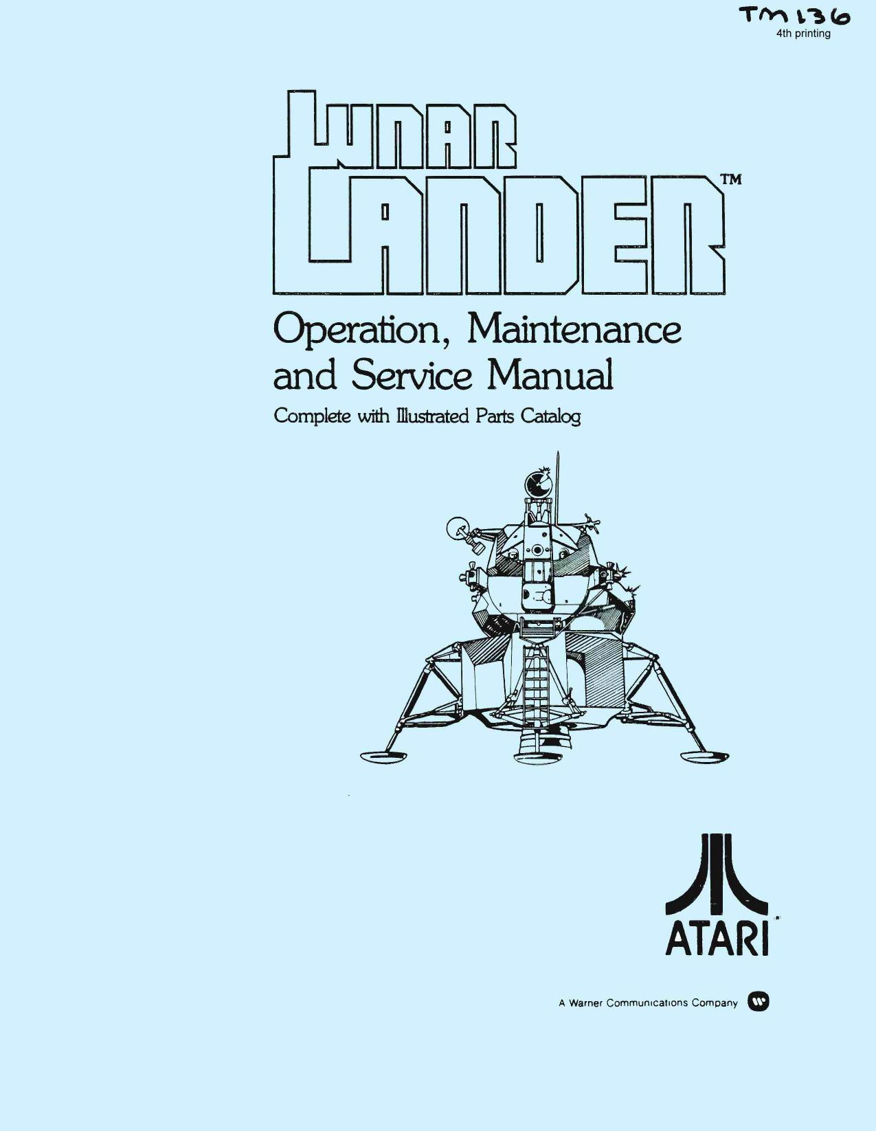 Lunar Lander TM-136 4th Printing