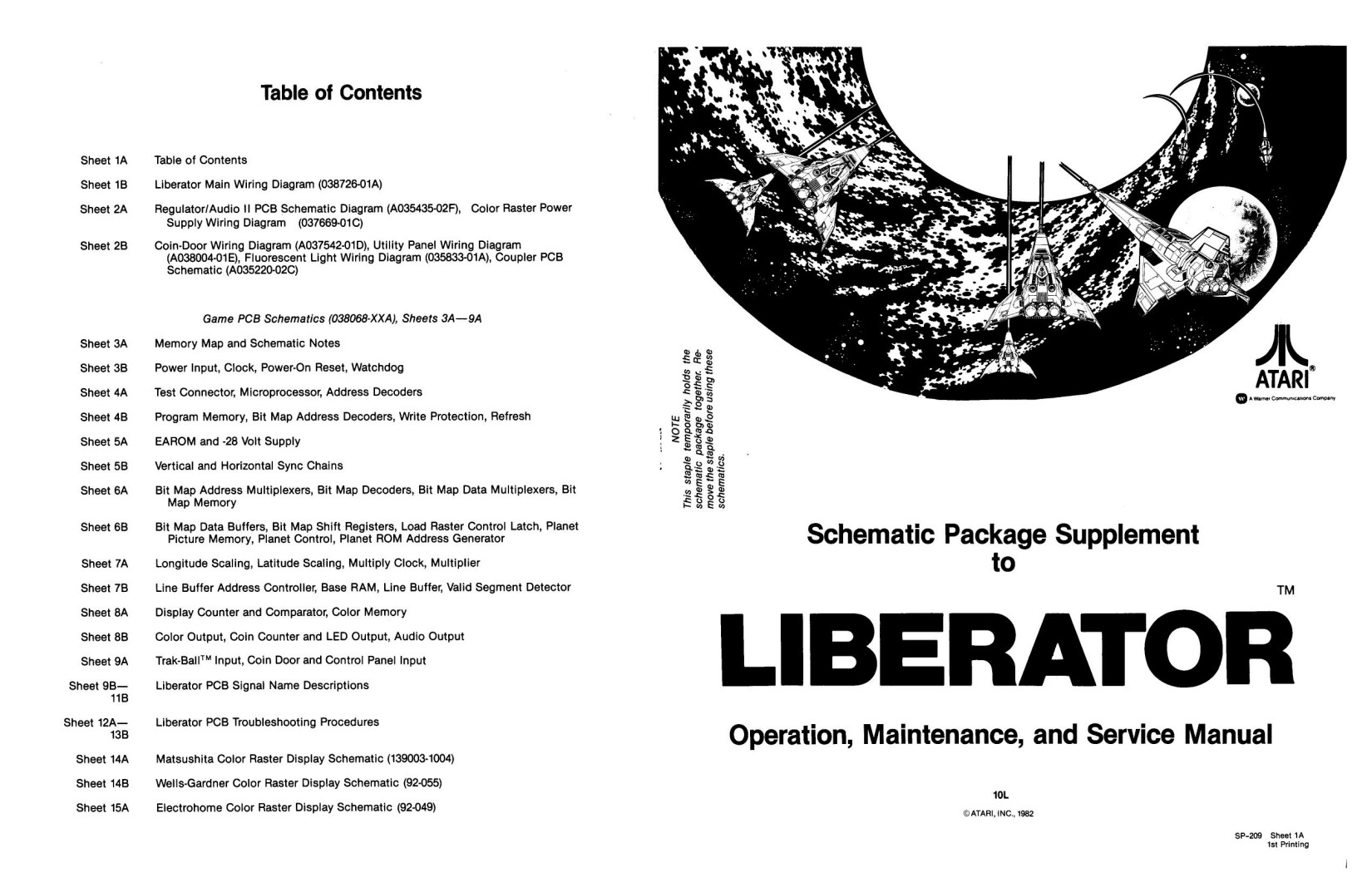 Liberator SP-209 1st Printing