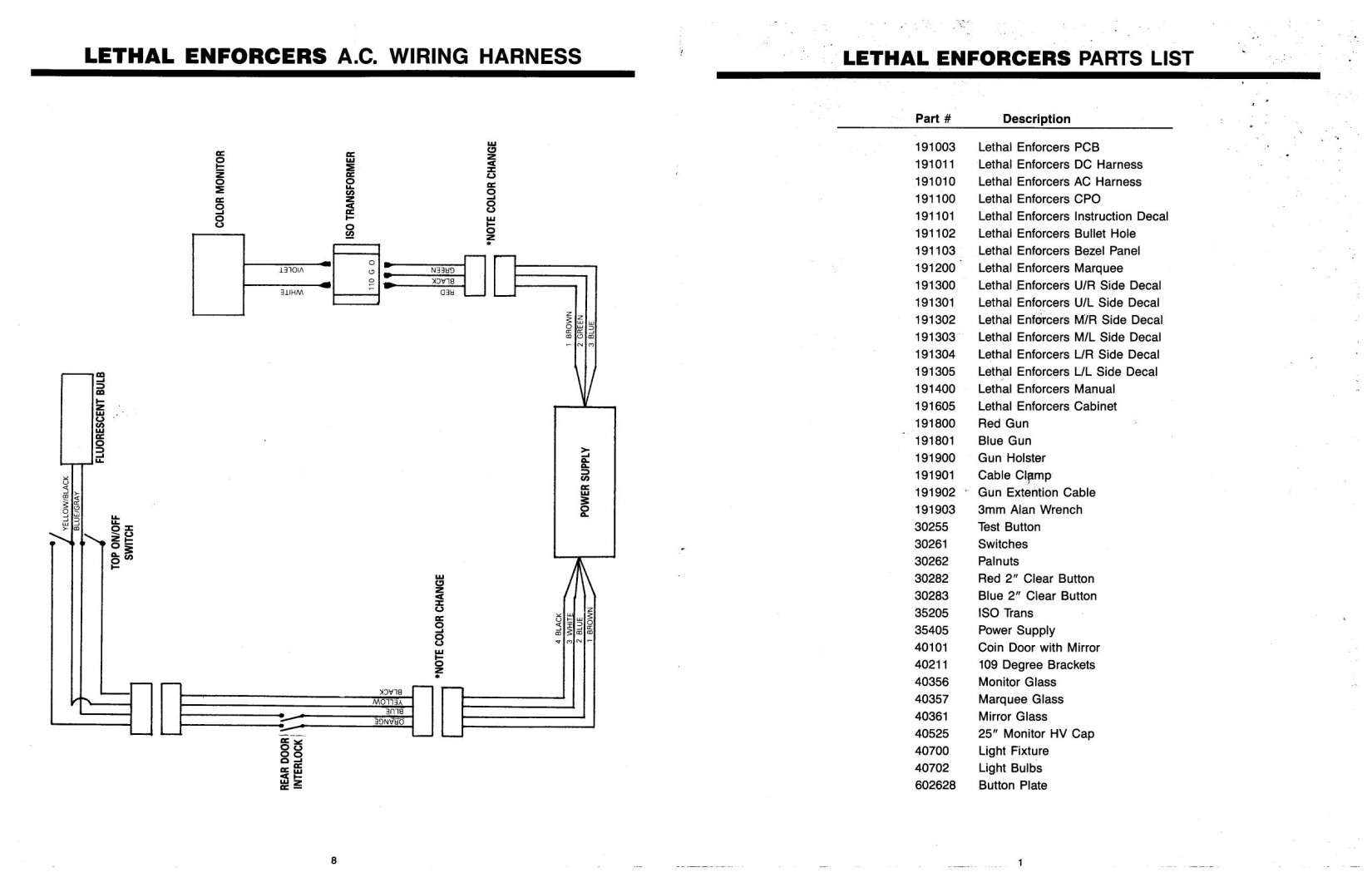 Lethal Enforcers Schematics