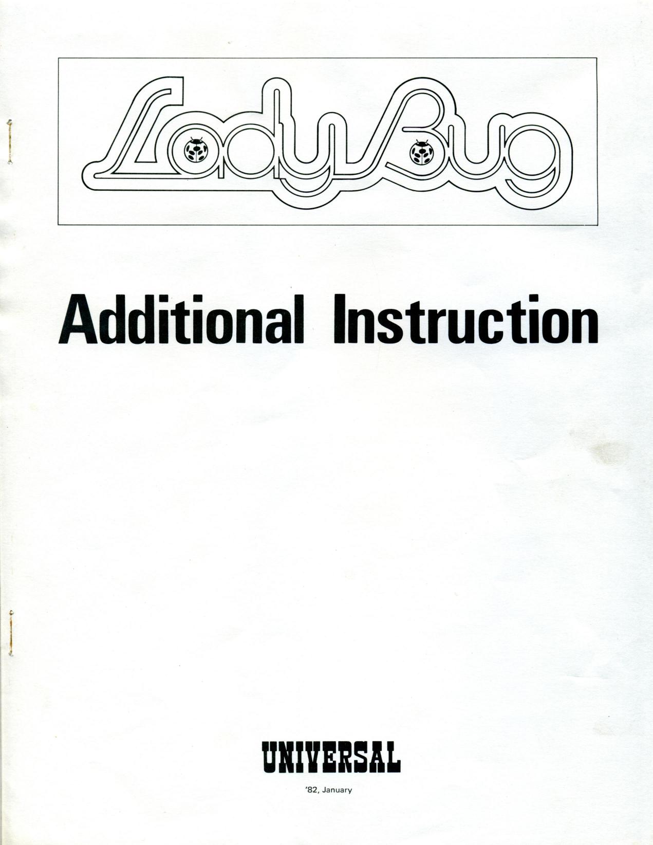 Lady Bug Additional Instruction