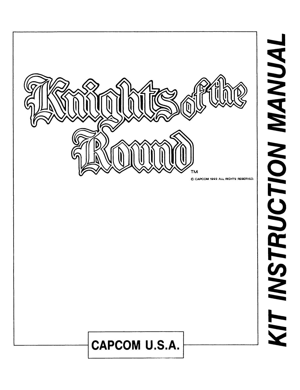 Knights of the Round Table (Kit Instruction Manual) (U)