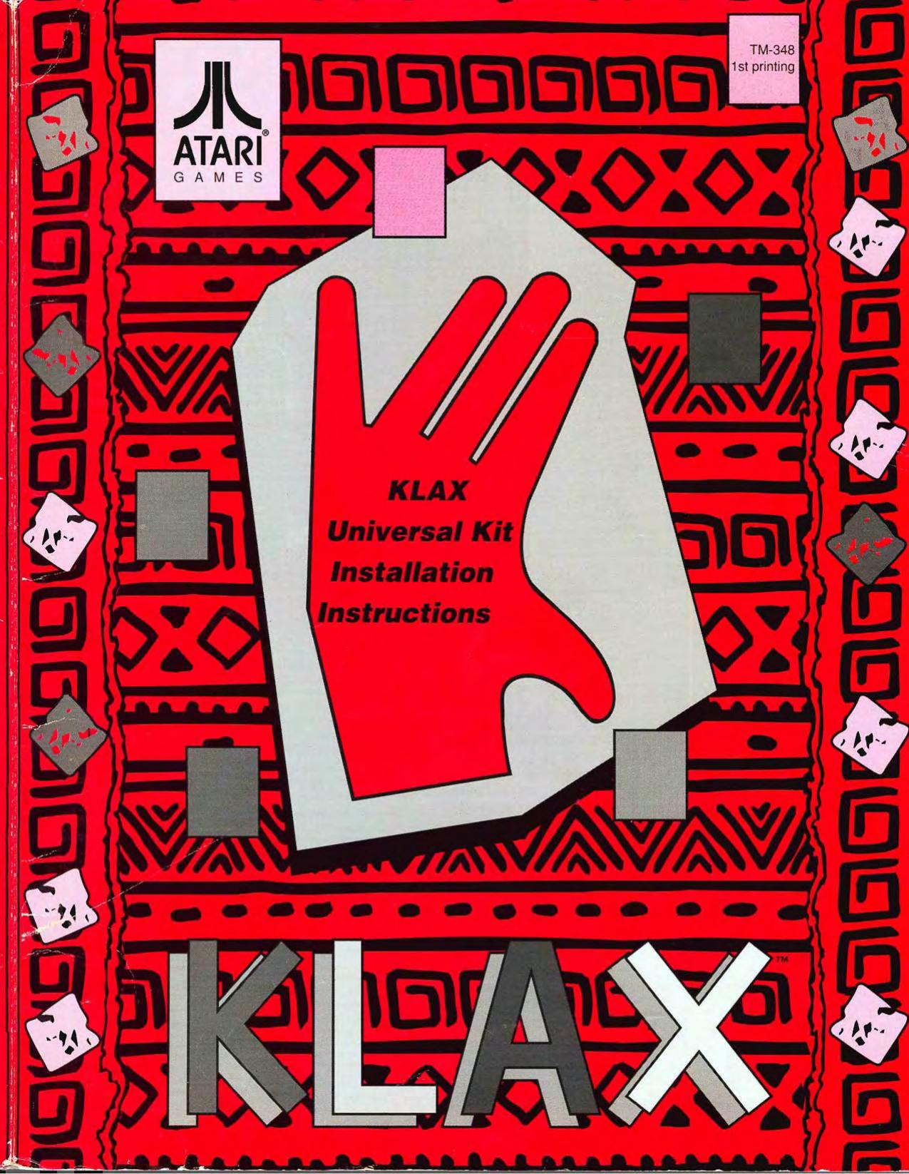 Klax Universal Kit TM-348 1st Printing