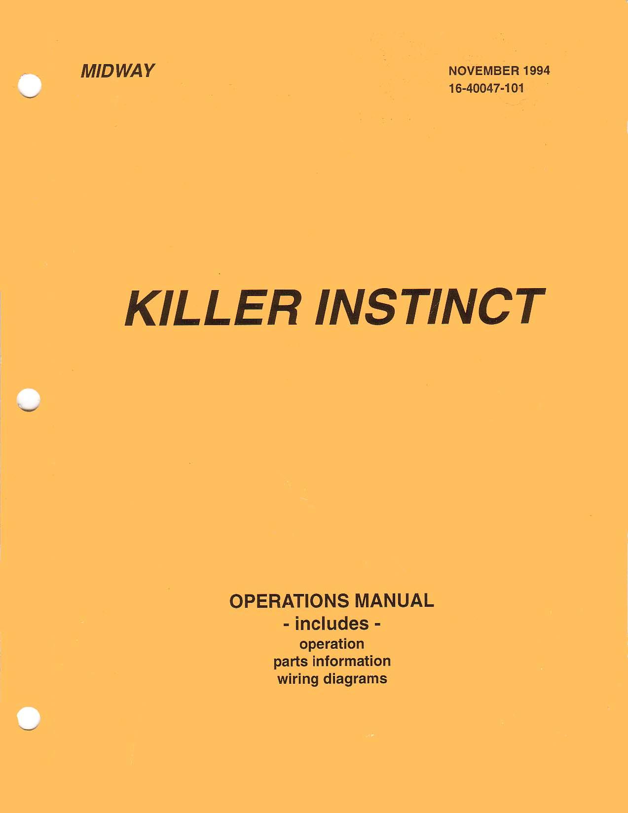 Killer Instinct (Operations) (U)