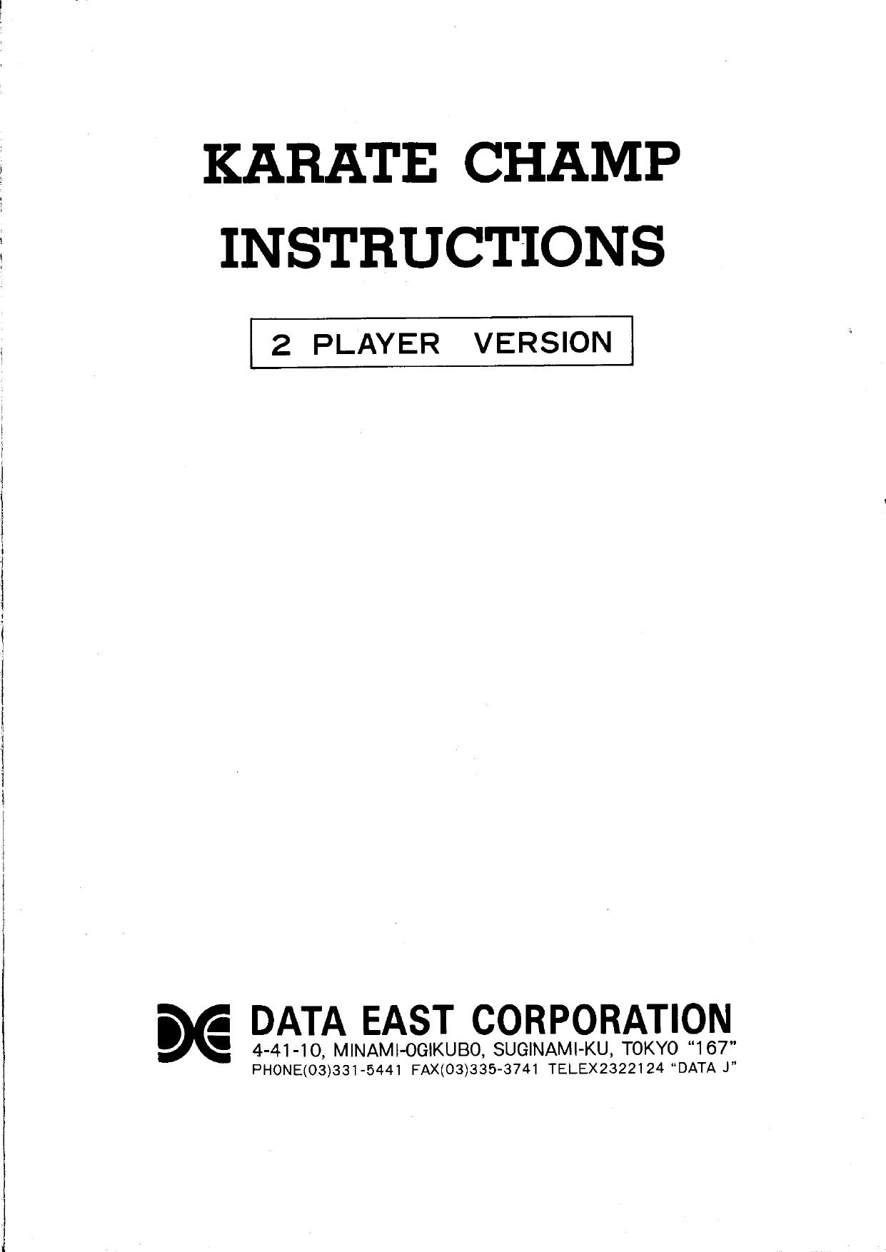 Karate Champ 2 Player