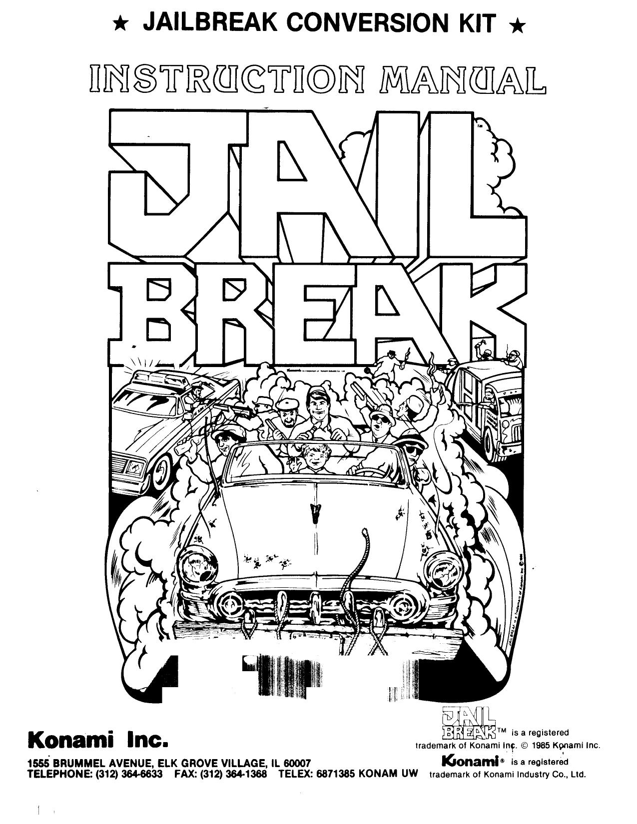 Jail Break Conversion Kit Instruction Manual