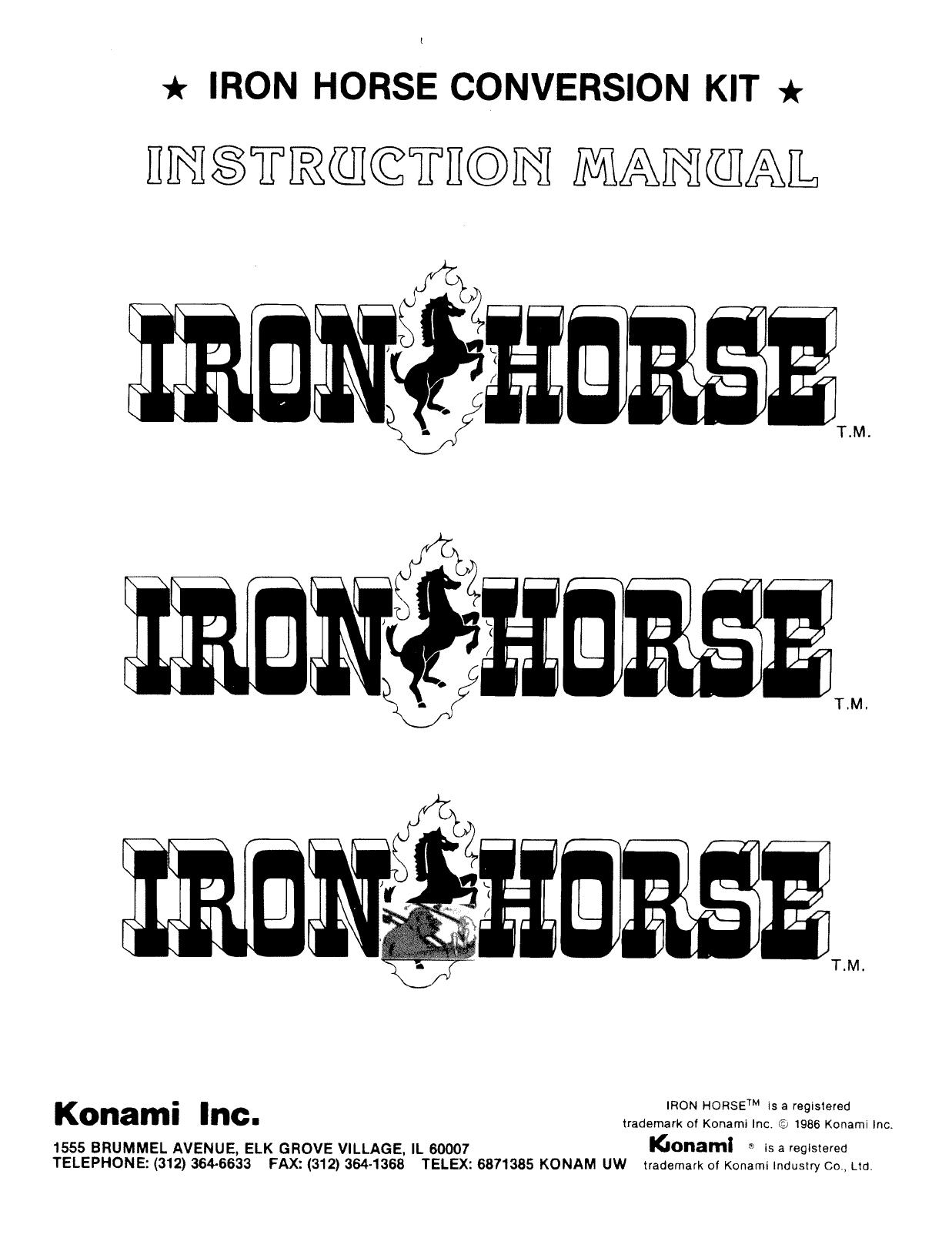 IronHorse Manual