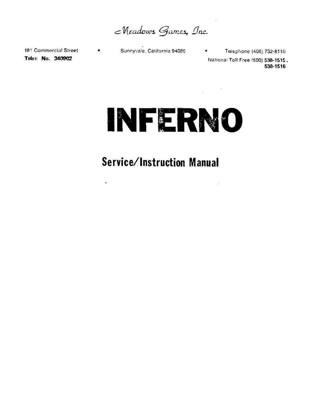 Inferno (Meadows) (Service-Instructions) (U)