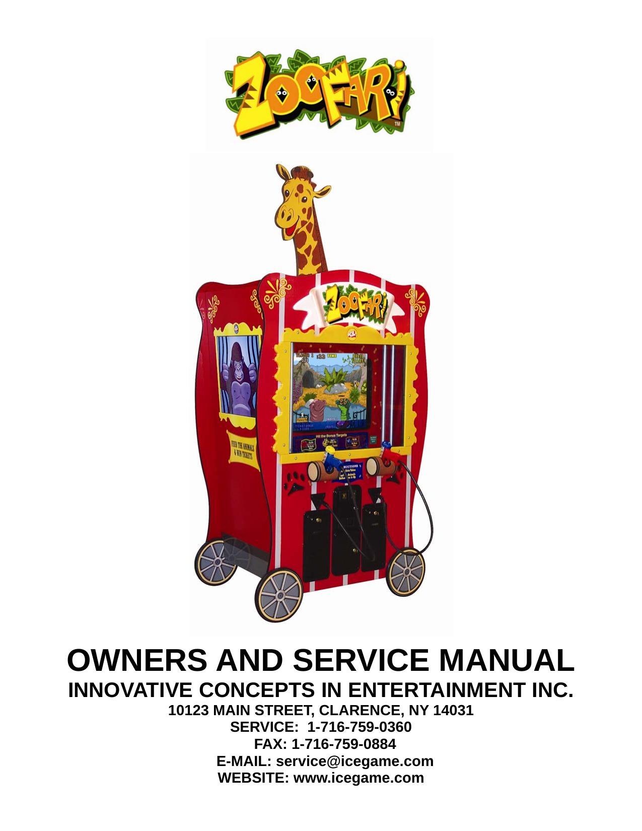 Zoofari Service Manual (ICE) 11-02-07.pub