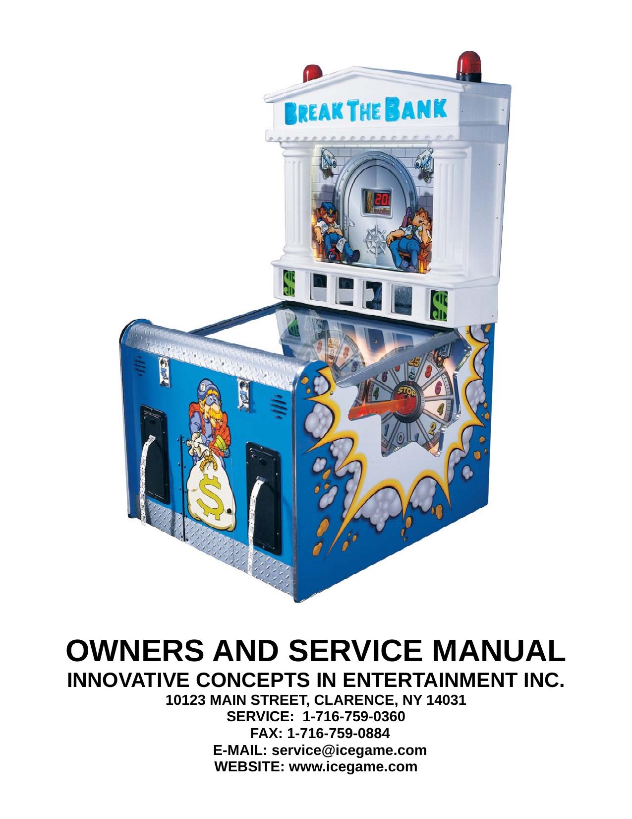 Break the Bank Service Manual (ICE) - 01-30-06.pub