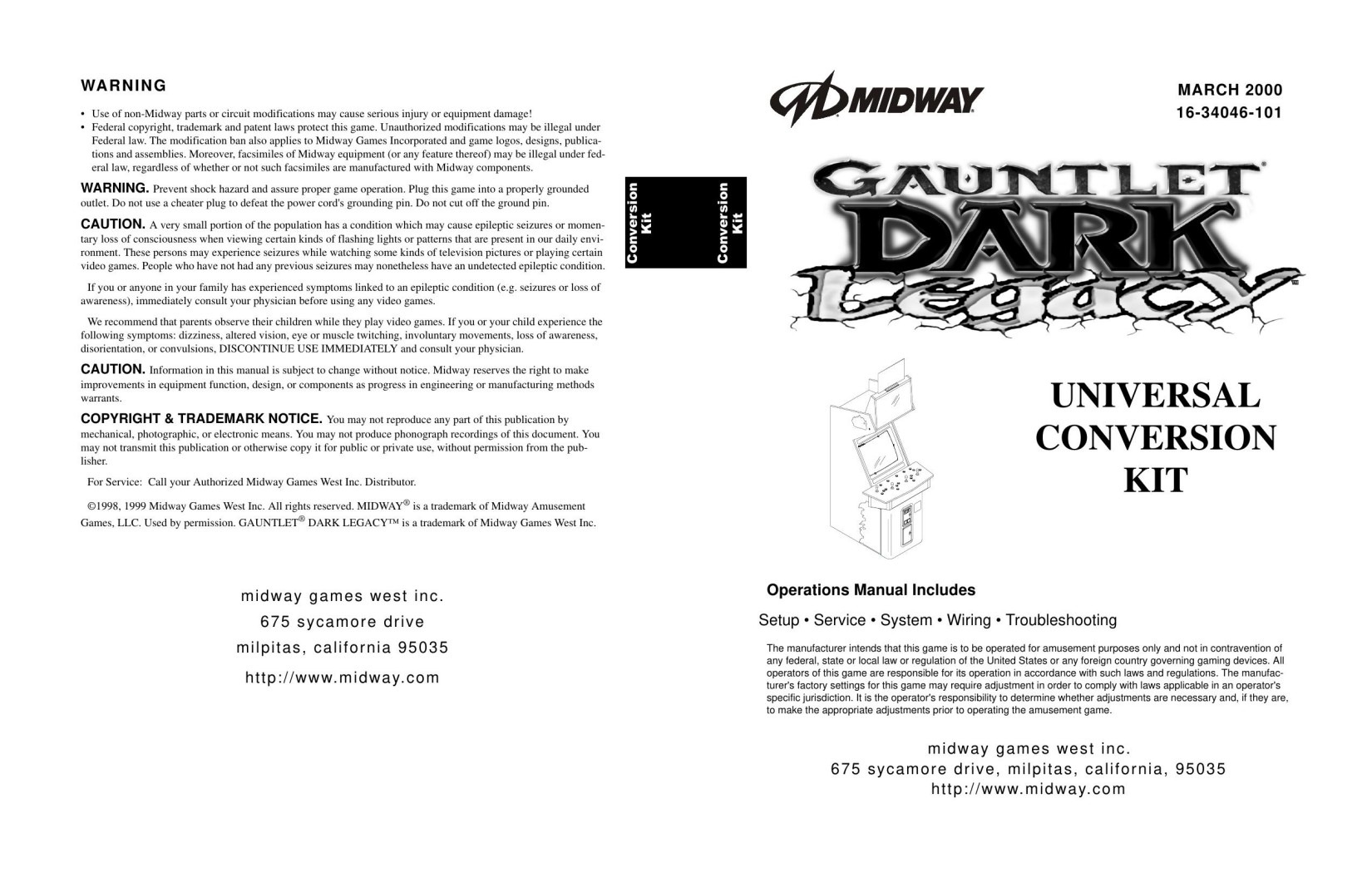Gauntlet Dark Legacy Conversion Kit