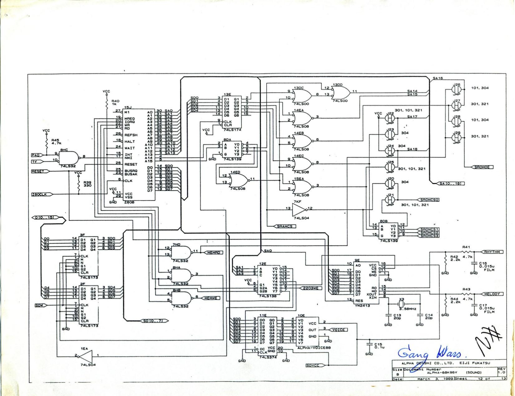 Gang Wars Schematics