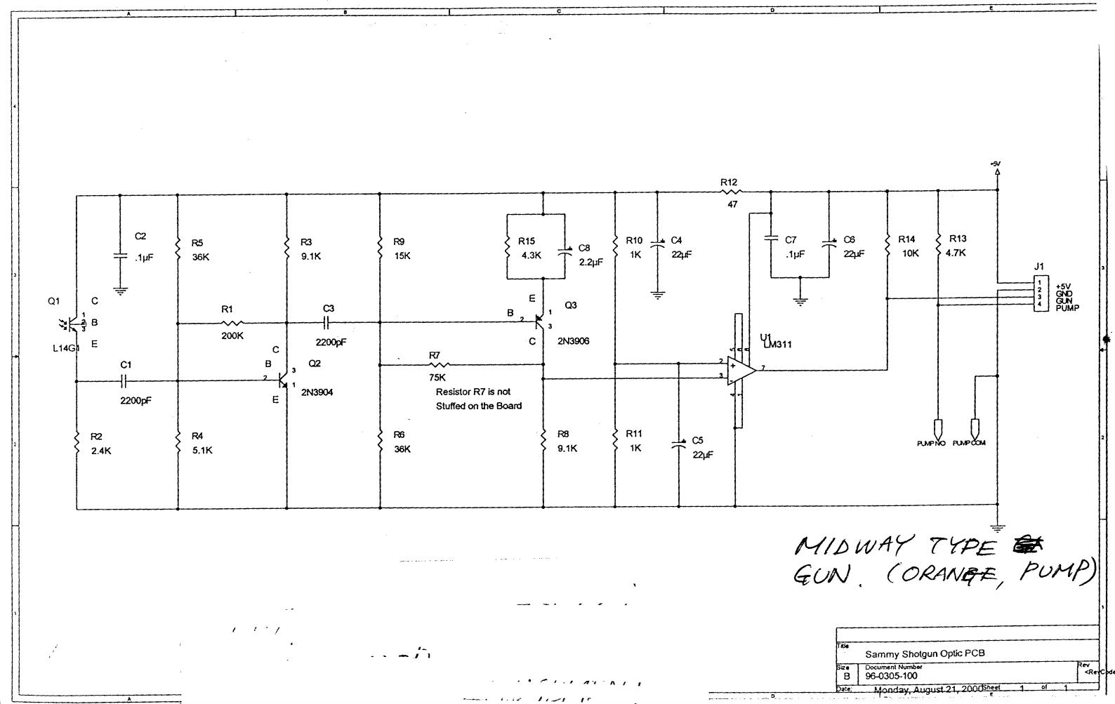 GUN Optoschematic Midway (Orange short pump)