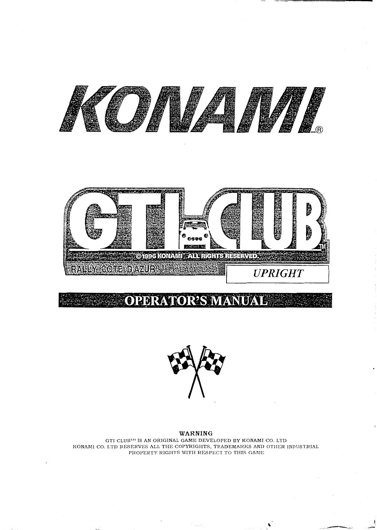 GTI Club Upright Konami