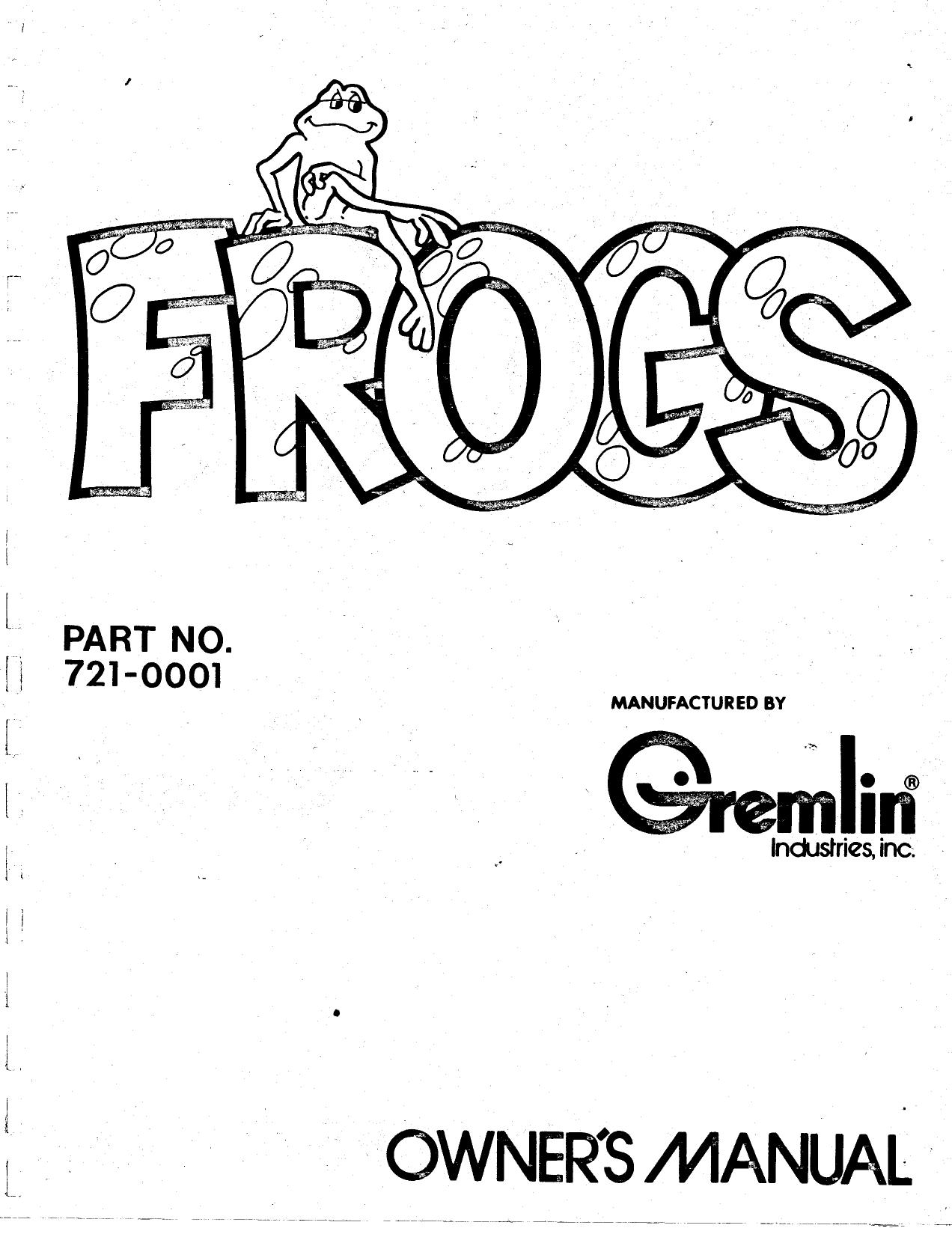 Frogs Manual