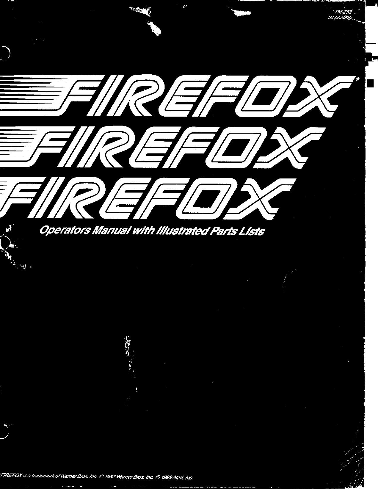 Firefox TM-253 1st Printing (missing sitdown info)