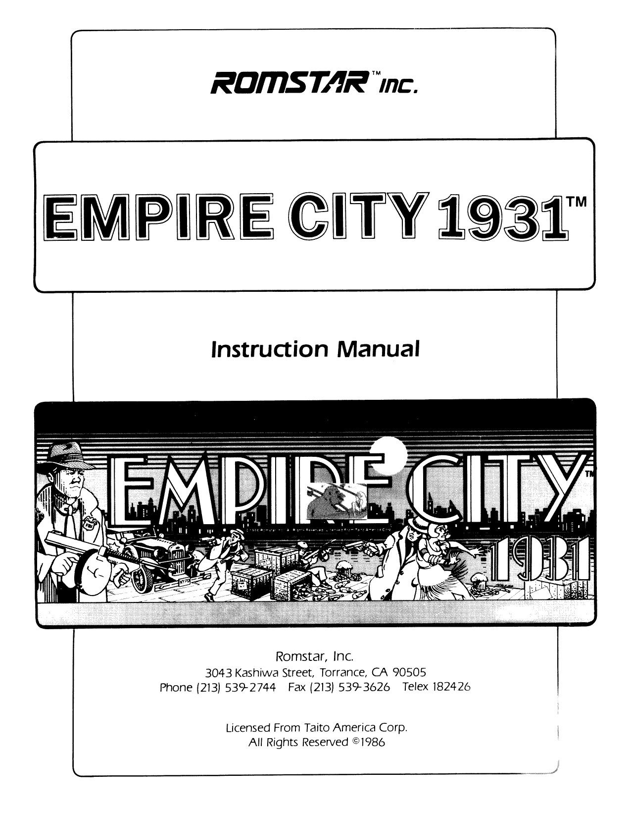 EmpireCity Manual