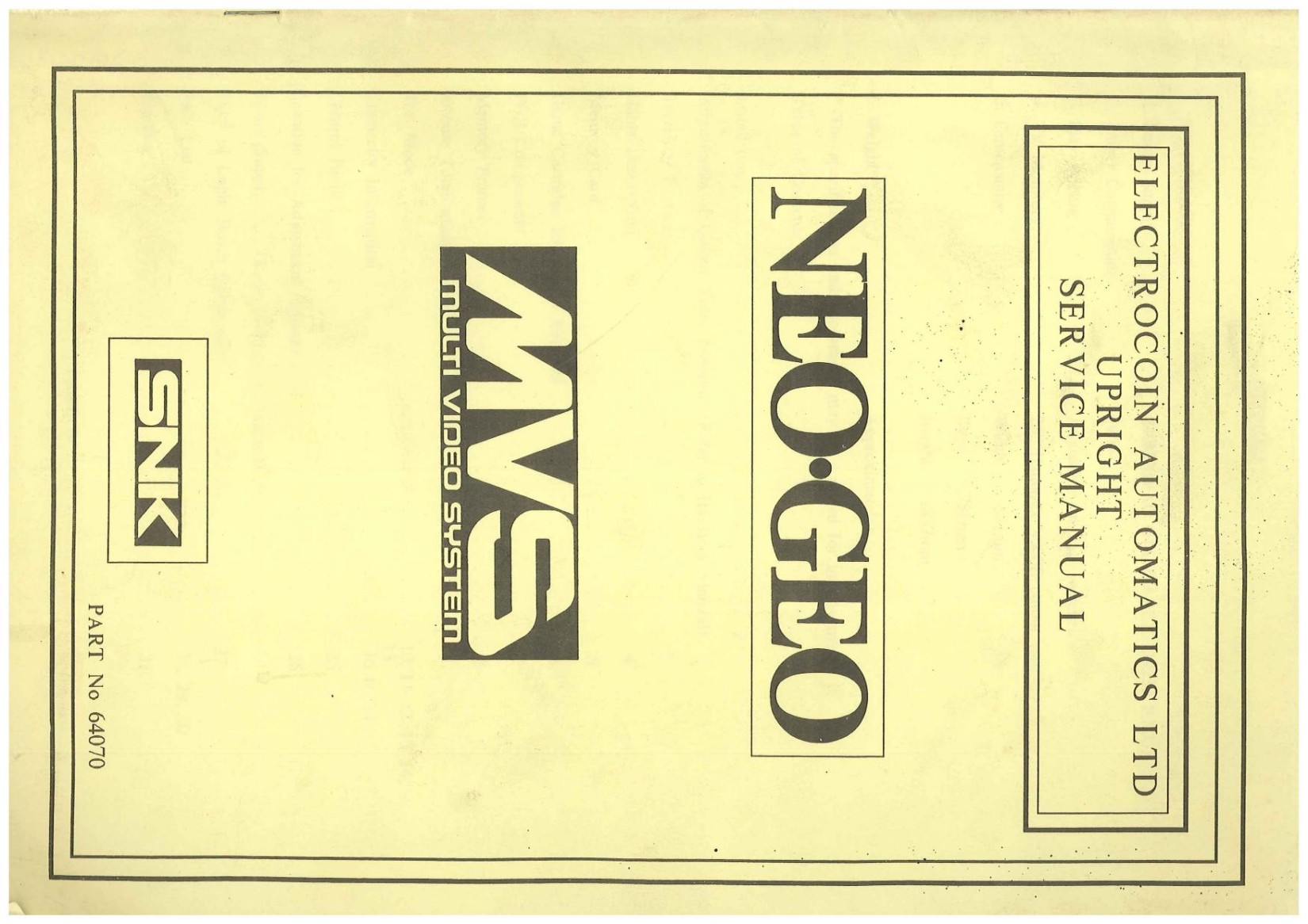 Electrocoin Service manual