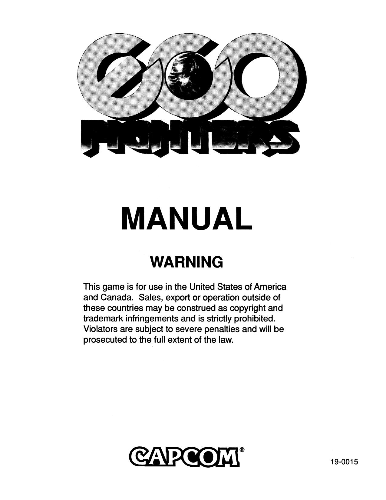 EcoFighters Manual