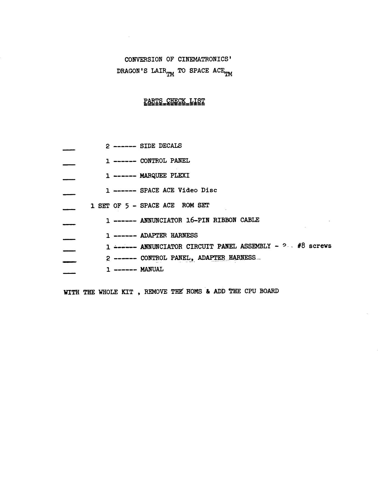 Dragons Lair to Space Ace